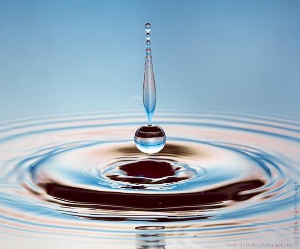 Water drop photograph by Martin Waugh